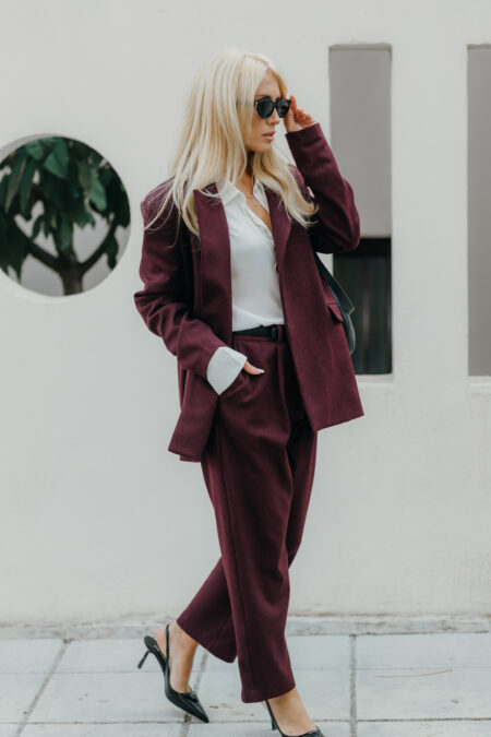 Burgundy Kalisa Pants