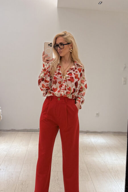 Red Suit Trousers
