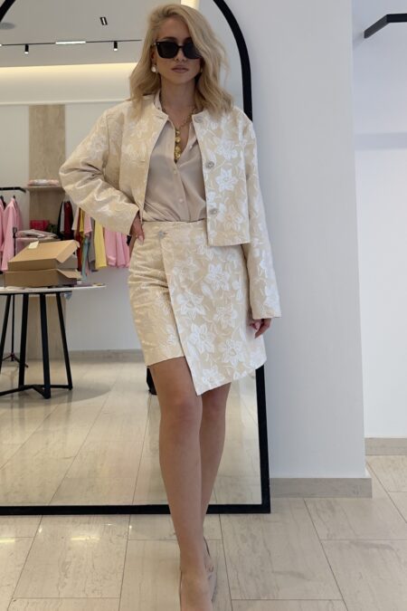 Brocade Flower Skort