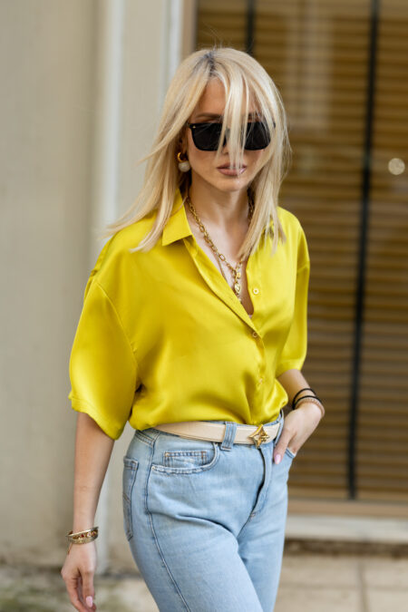 Lime Silky Touch Shirt