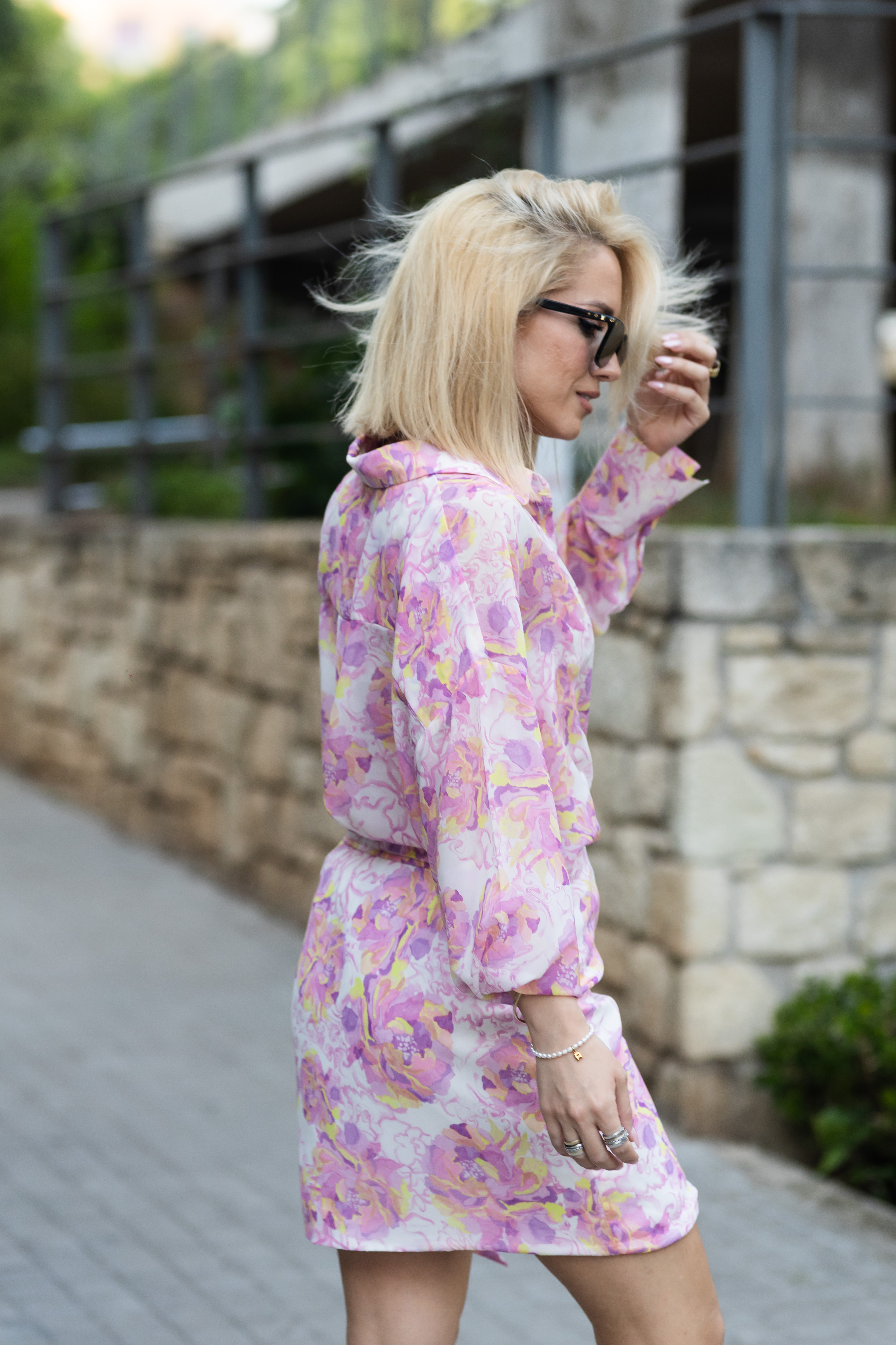 Lilac Peonies Skirt - Image 5