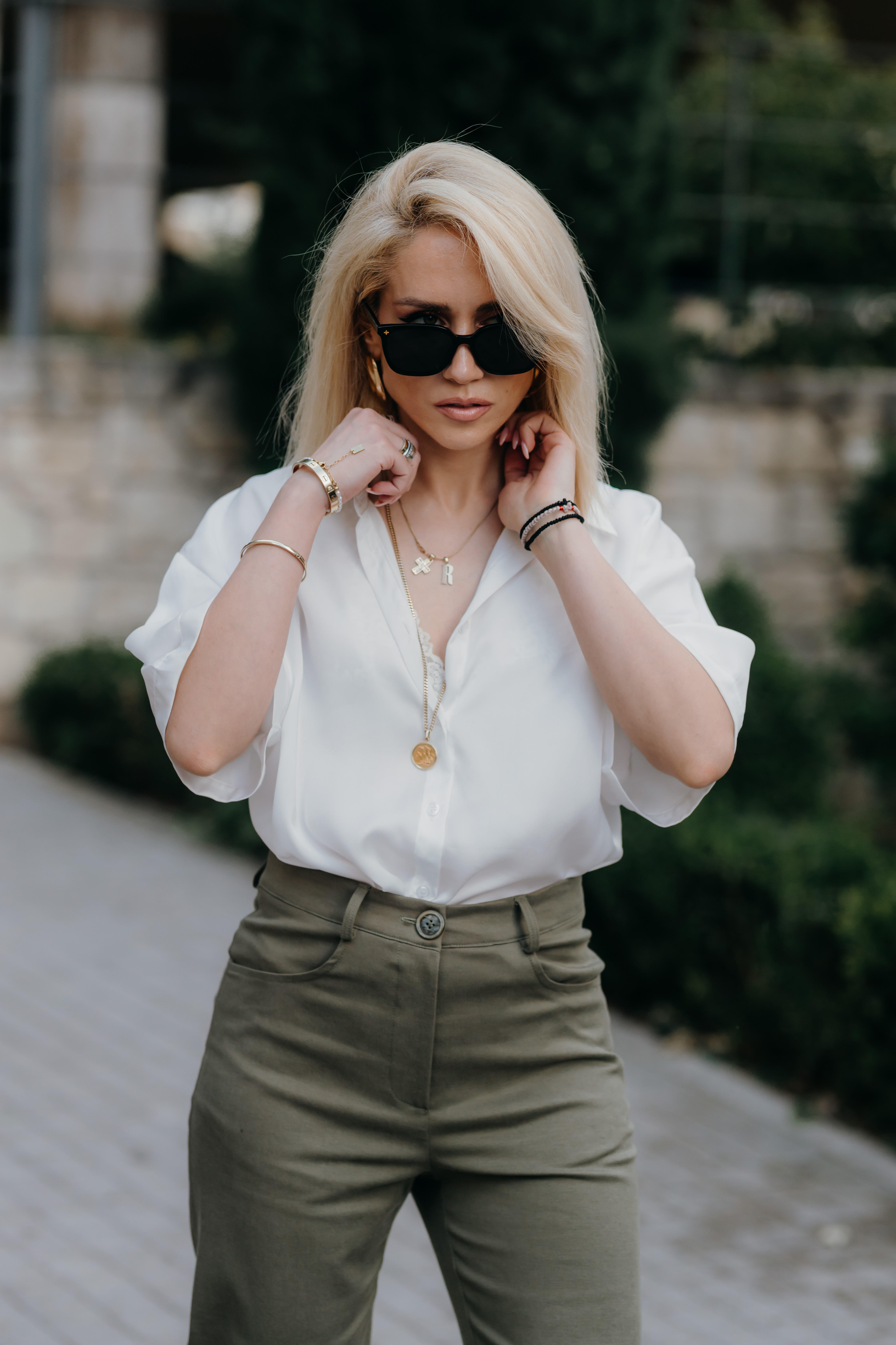White Silky Touch Shirt - Image 7