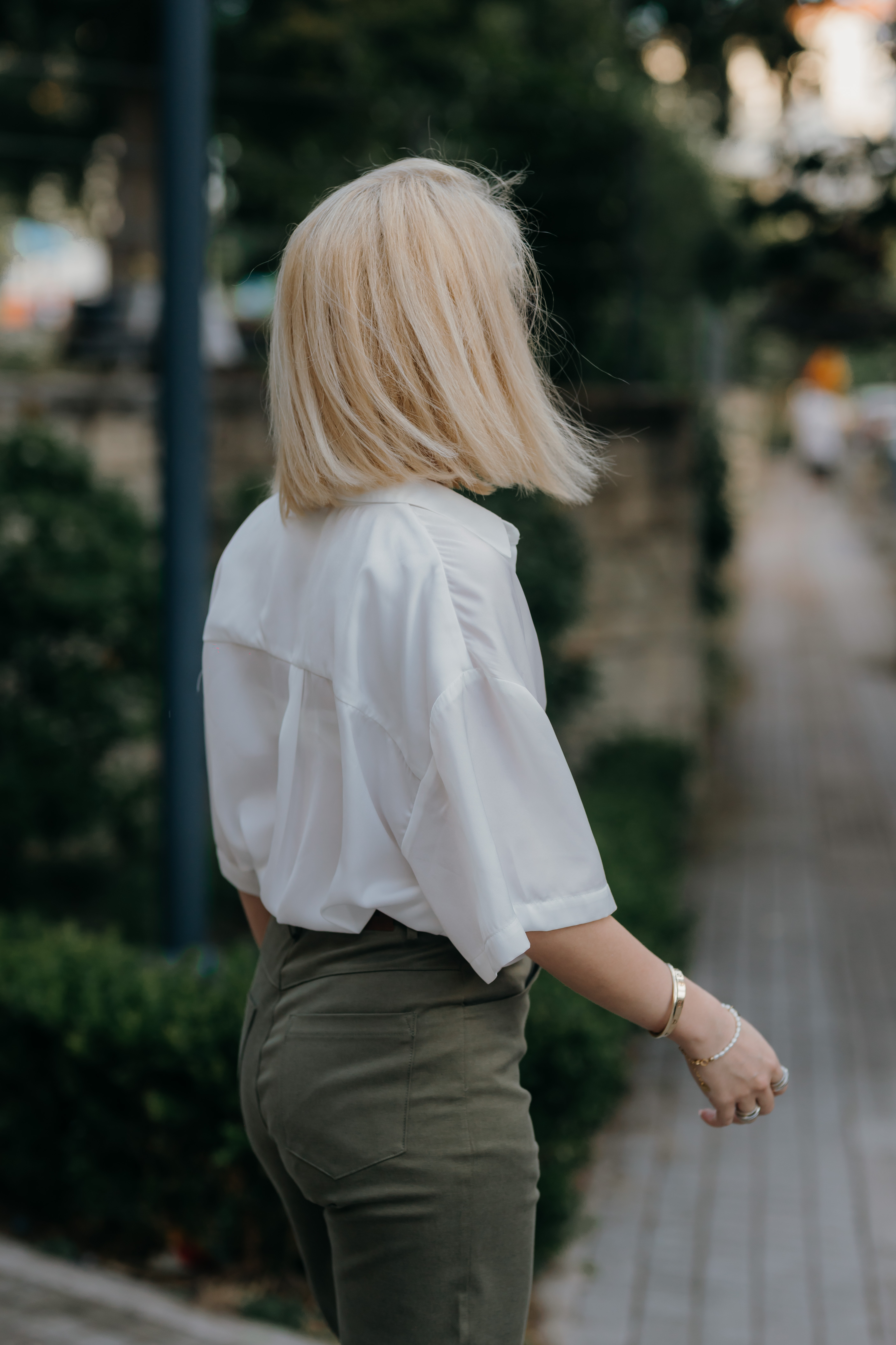 White Silky Touch Shirt - Image 6