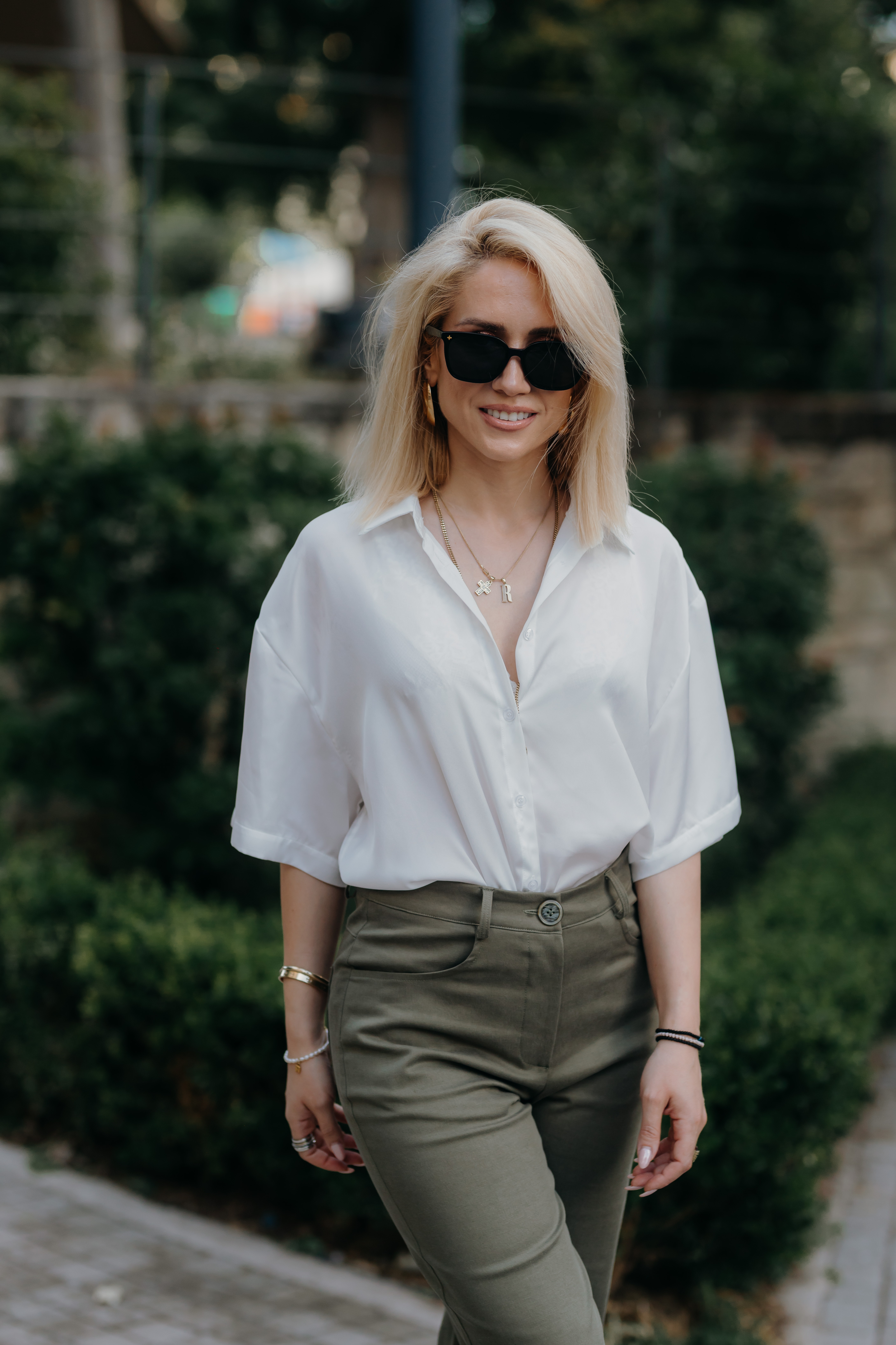 White Silky Touch Shirt - Image 5