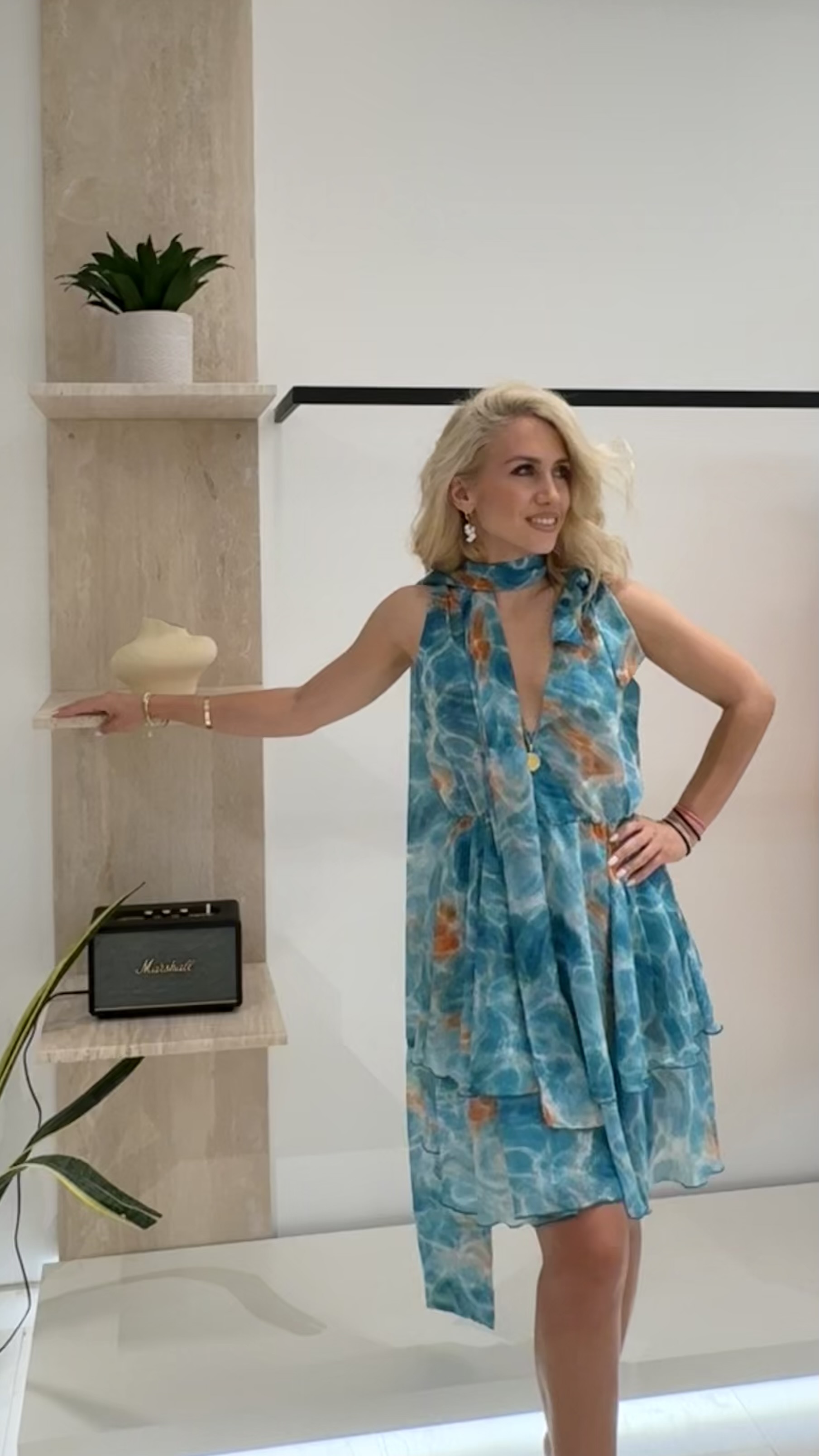 Kalisa Aqua Dress - Image 3